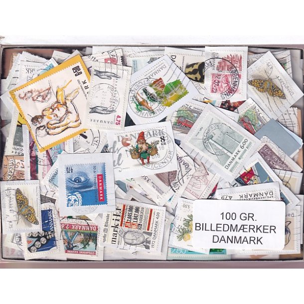 Danmark 100 g. Billedmrker Enkeltklip - Ny varer hjemkommet 25 - 08 - 2024