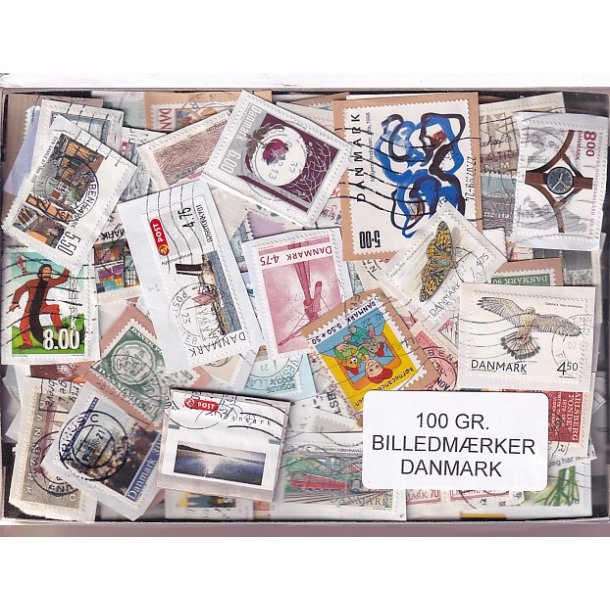 Danmark 100 g. Billedmrker Enkeltklip - Ny varer hjemkommet 25 - 08 - 2024