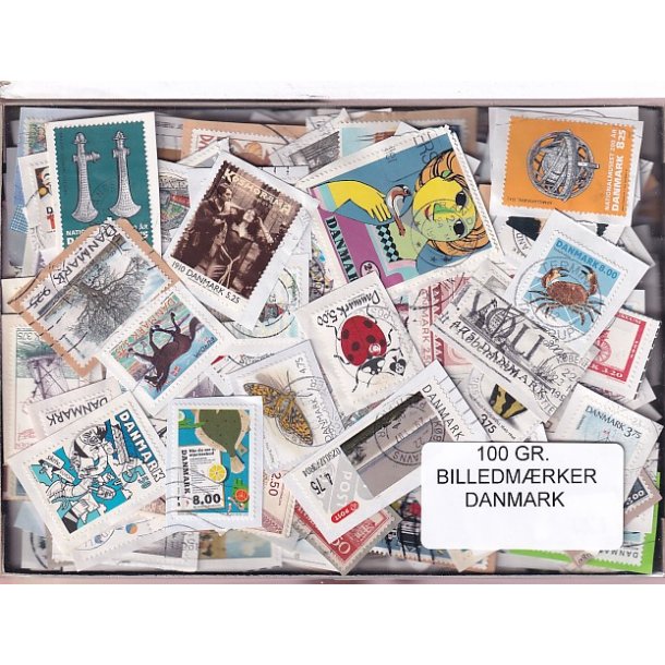 Danmark 100 g. Billedm�rker Enkeltklip - Ny varer hjemkommet 25 - 08 - 2024