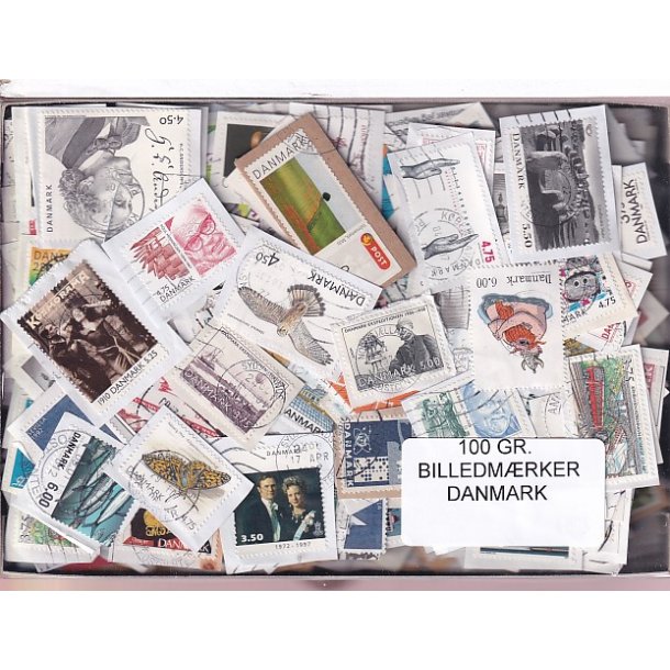 Danmark 100 g. Billedm�rker Enkeltklip - Ny varer hjemkommet 25 - 08 - 2024