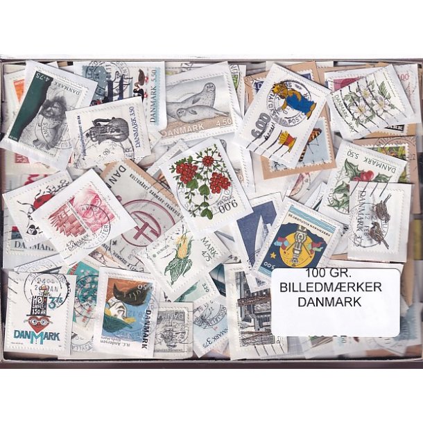 Danmark 100 g. Billedm�rker Enkeltklip - Ny varer hjemkommet 25 - 08 - 2024