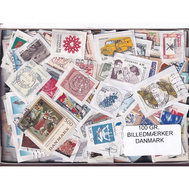 Danmark 100 g. Billedm�rker Enkeltklip - Ny varer hjemkommet 25 - 08 - 2024
