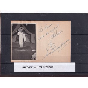 Autograf - Erni Arneson