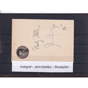 Autograf - Jens Kjeldby - Skuespiller