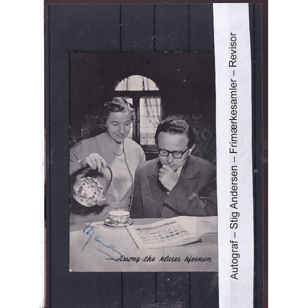 Autograf - Stig Andersen - Frimrkesamler - Revisor