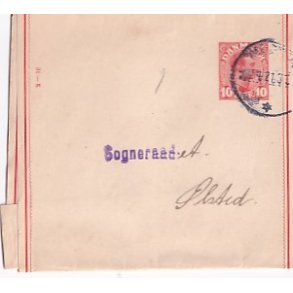 Helsagskorsbnd -  10 re Chr. IX - Brugt 27 - 4 - 1921
