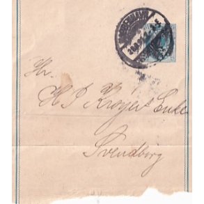 Helsagskorsbnd (Forside)  -  4 re - Brugt  28 - 6 - 1901