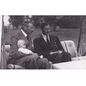 Kong Christian - Prins Knud - Prins Ingolf - Royale Pressefoto Elfelt 18x11 cm.