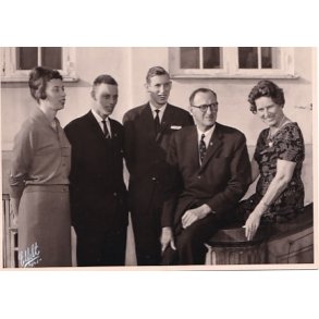 Prins Knud med Familie - Royale Pressefoto Elfelt 15x11 cm.