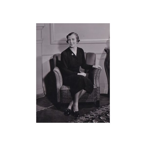 Dronning Ingrid - Royale Pressefoto Elfelt 14x10 cm.
