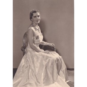 Dronning Ingrid - Royale Pressefoto Elfelt 15x10 cm.