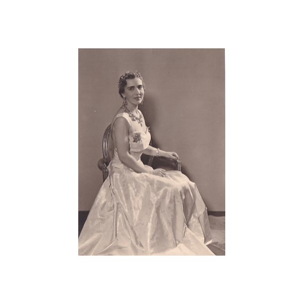 Dronning Ingrid - Royale Pressefoto Elfelt 15x10 cm.