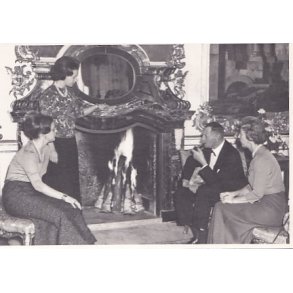 Kong Frederik - Dronning Ingrid - Margrethe - Benedikte - Royale Pressefoto Elfelt 10x15 cm. 