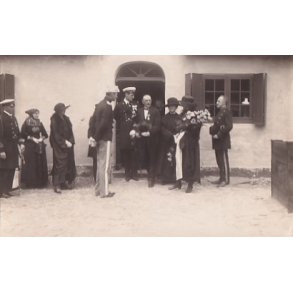 Kong Christian X og Kronprins Frederik  - Royale Pressefoto Elfelt 14x9 cm. 