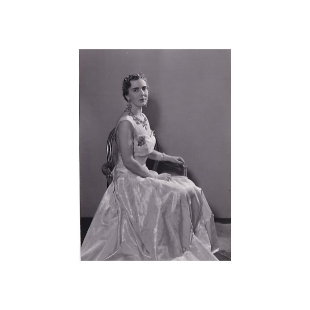 Dronning Ingrid - Royale Pressefoto Elfelt 15x10 cm.