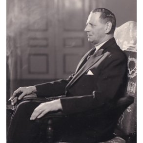 Kong Frederik den 9. - Royale Pressefoto Elfelt 10x12 cm. 