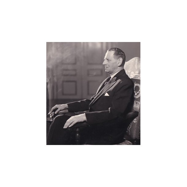 Kong Frederik den 9. - Royale Pressefoto Elfelt 10x12 cm. 