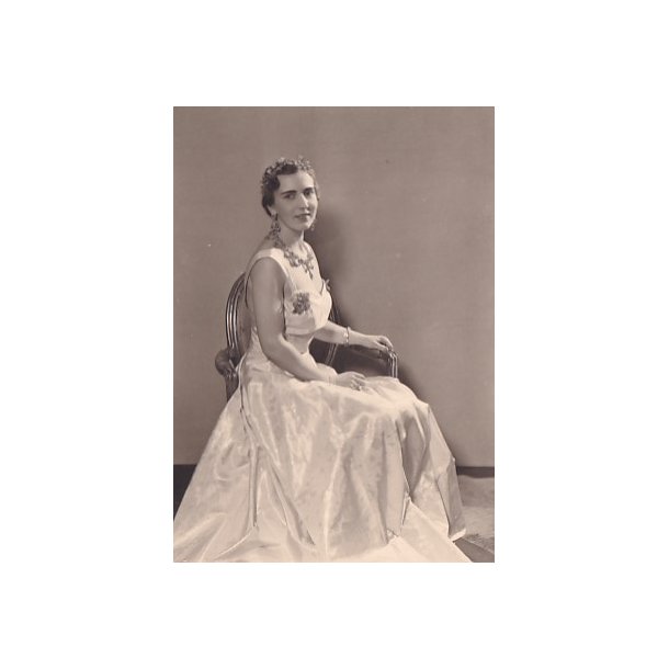 Dronning Ingrid - Royale Pressefoto Elfelt 14x10 cm.