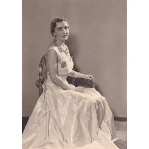 Dronning Ingrid - Royale Pressefoto Elfelt 14x10 cm.