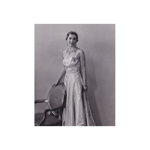 Dronning Ingrid - Royale Pressefoto Elfelt 14x11 cm.