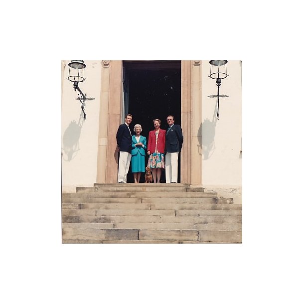 Dronning Margrethe - Prins Henrik, Prins Joachim - Dronning Ingrid  - Royale Pressefoto Elfelt 9x12