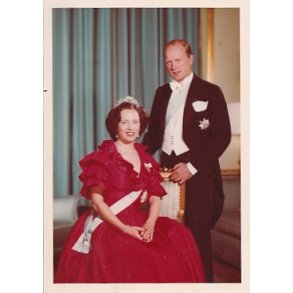 Prinsesse Benedikte og Prins Richard  - Royale Pressefoto Elfelt 9x12 cm.