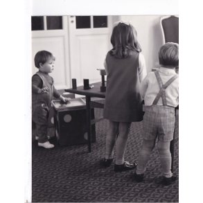 Prins Frederik - Prinsesse Alexa - Prins Gustav - Royale Pressefoto Elfelt 18x19 cm.