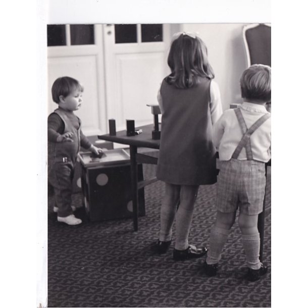 Prins Frederik - Prinsesse Alexa - Prins Gustav - Royale Pressefoto Elfelt 18x19 cm.