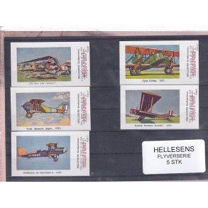Hellesens Flyverserie - 5 Stk. mrkater