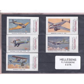 Hellesens Flyverserie - 5 Stk. mrkater