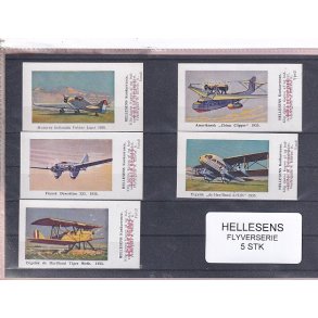 Hellesens Flyverserie - 5 Stk. mrkater