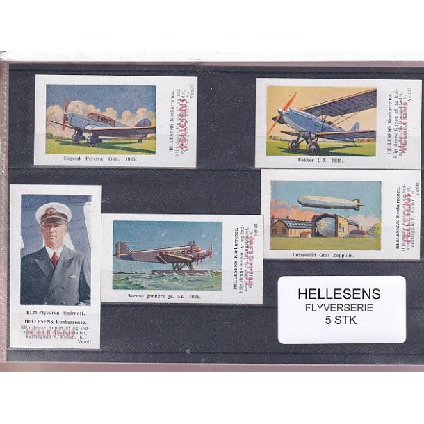 Hellesens Flyverserie - 5 Stk. mrkater