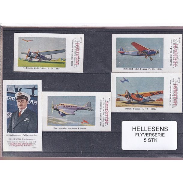Hellesens Flyverserie - 5 Stk. mrkater