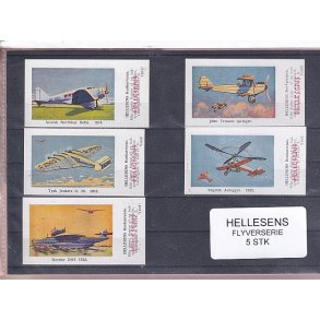 Hellesens Flyverserie - 5 Stk. mrkater