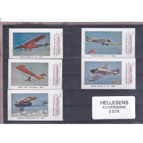 Hellesens Flyverserie - 5 Stk. mrkater