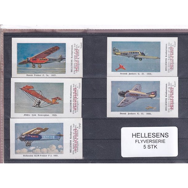 Hellesens Flyverserie - 5 Stk. mrkater