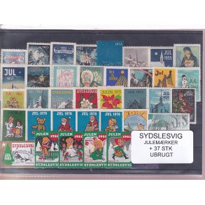 Sydslesvig Julemrker  37 Stk. Ubrugt