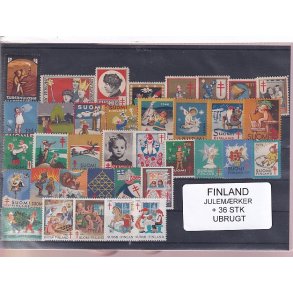 Finland Julemrker  36 Stk. Ubrugt