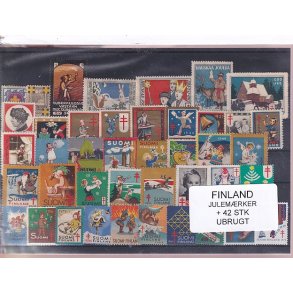 Finland Julemrker  42 Stk. Ubrugt