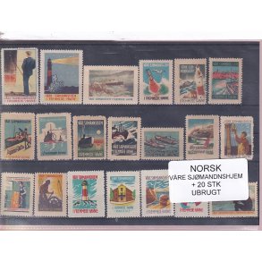 Norge - Vre Sjmandshjem - 20 Stk. - Ubrugt