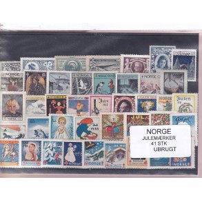 Norge - Norske Kvinders Julemrker - 41 Stk. - Ubrugt