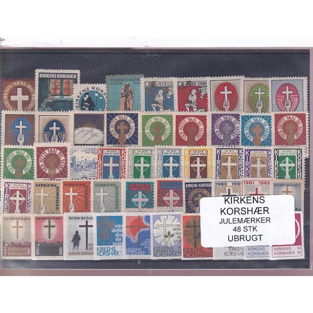 Kirkens Korshr Julemrker  48 Stk. Ubrugt