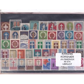Kirkens Korshr Julemrker  48 Stk. Ubrugt