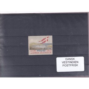  Dansk Vestindien Samling - Protestmrke - Postfrisk