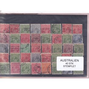 Australien - 40 Stk. Stemplet