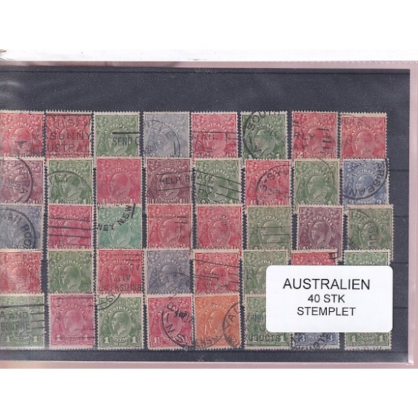 Australien - 40 Stk. Stemplet
