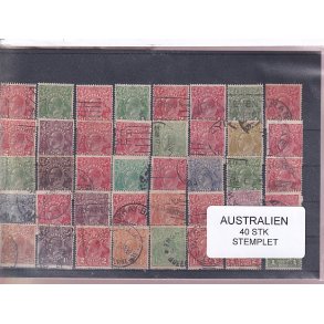 Australien - 40 Stk. Stemplet