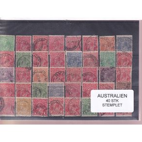 Australien - 40 Stk. Stemplet