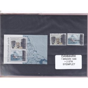 Danmark - Miniark 1499  + enkeltmrker - Stemplet
