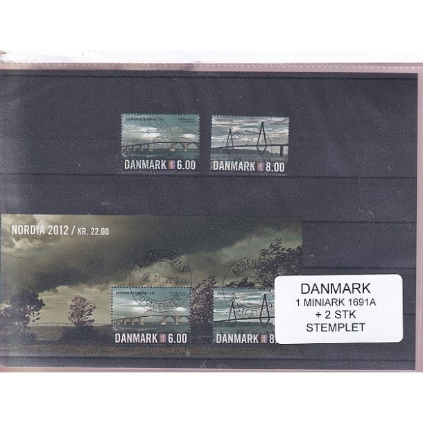 Danmark - Miniark + enkeltmrke 1691 - Stemplet